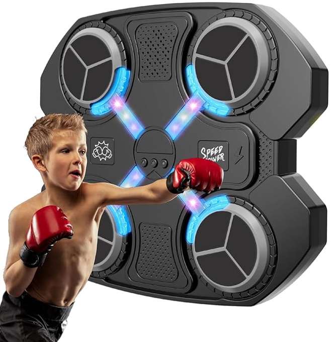 MAQUINA DE BOXEO PARA NIÑOS CON GUANTES